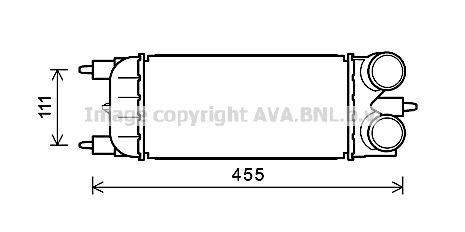 AVA QUALITY COOLING Интеркулер PEA4365